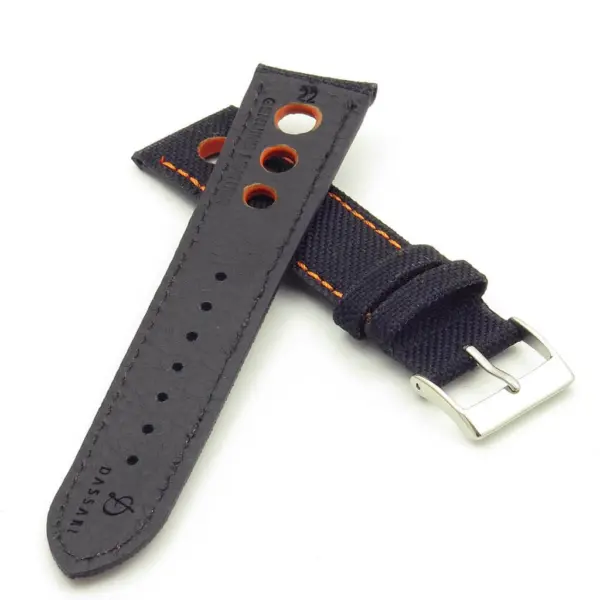 Turbo Nylon Rally Strap w Contrast Stitching & Leather Backing By DASSARI #23