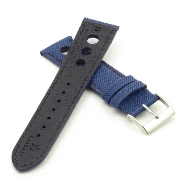 Turbo Nylon Rally Strap w Contrast Stitching & Leather Backing By DASSARI #26