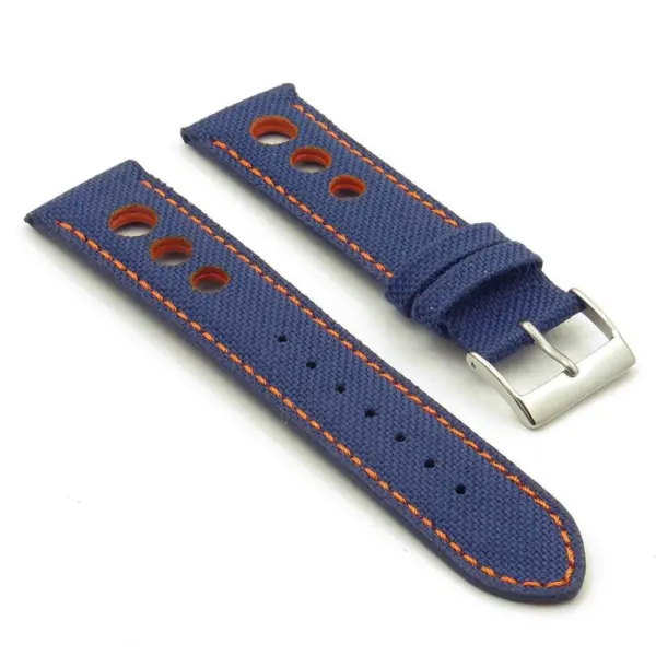 Turbo Nylon Rally Strap w Contrast Stitching & Leather Backing By DASSARI #31