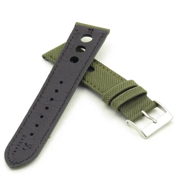 Turbo Nylon Rally Strap w Contrast Stitching & Leather Backing By DASSARI #35