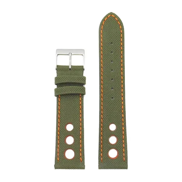 Turbo Nylon Rally Strap w Contrast Stitching & Leather Backing By DASSARI #36