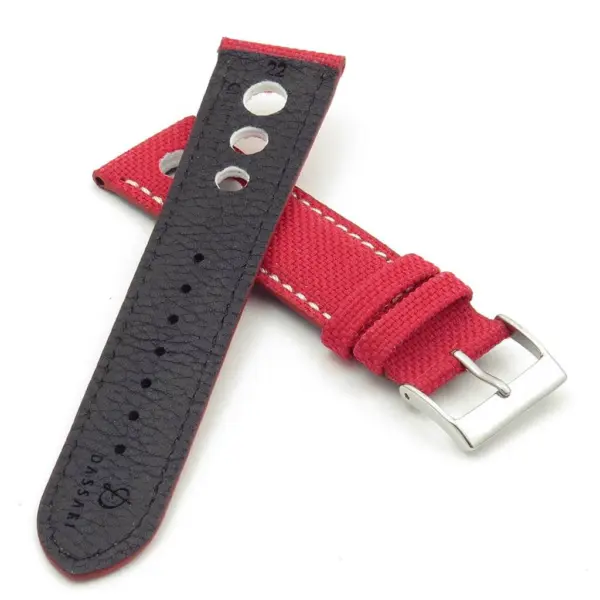Turbo Nylon Rally Strap w Contrast Stitching & Leather Backing By DASSARI #41