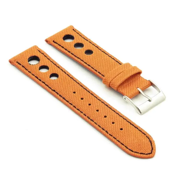 Turbo Nylon Rally Strap w Contrast Stitching & Leather Backing By DASSARI #46