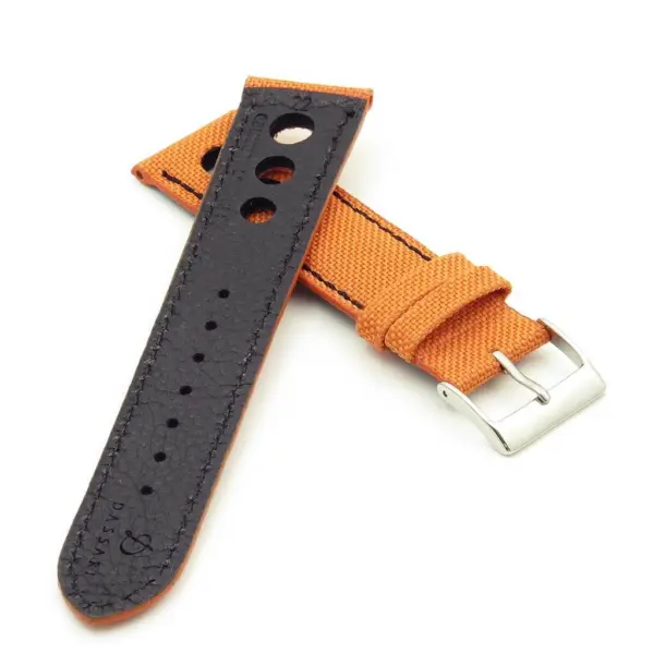 Turbo Nylon Rally Strap w Contrast Stitching & Leather Backing By DASSARI #47