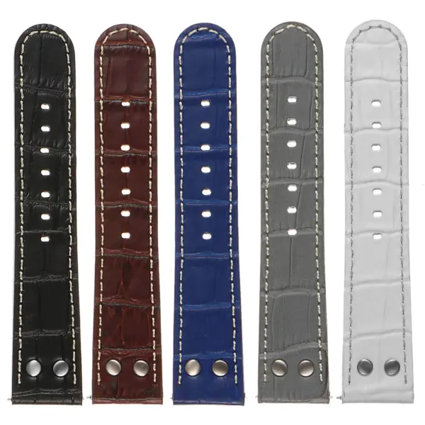 Ds16 All Color DASSARI Leather Croc Embossed Quick Realese Strap