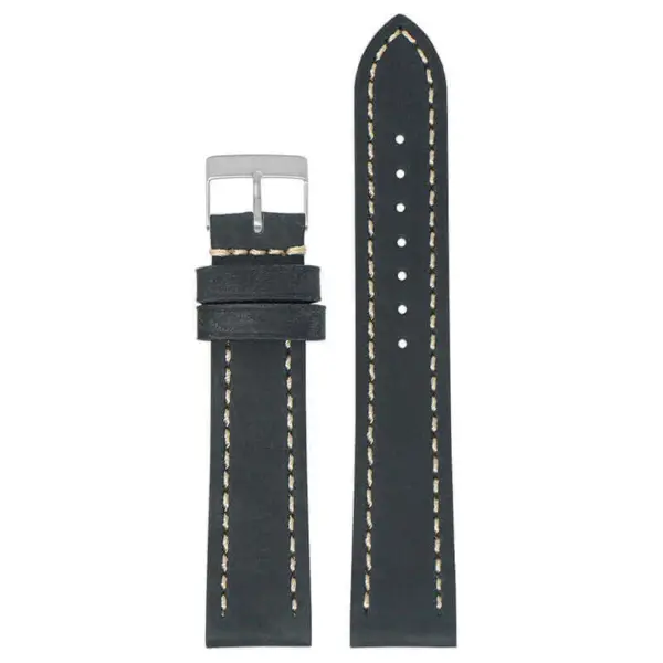 Vintage Leather Strap For Garmin Vivoactive 4S #4