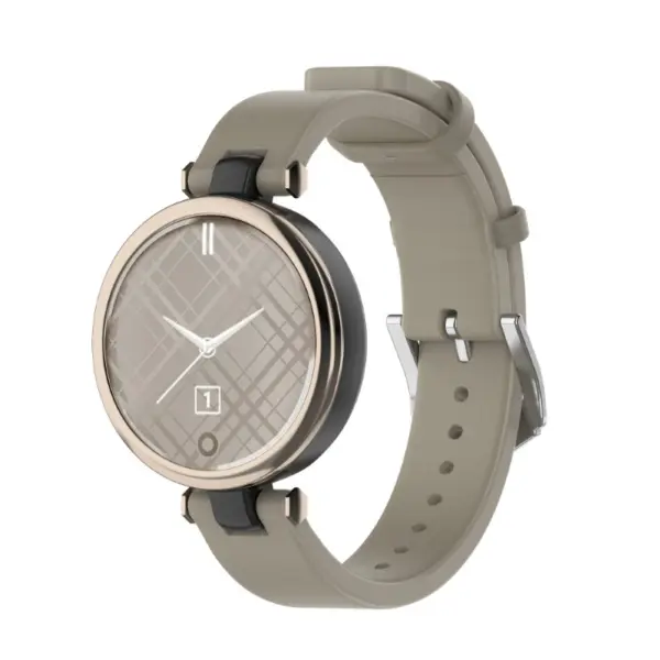 g.l10.11 Main Khaki StrapsCo Genuine Leather Strap for Garmin Lily Women's Watch Band