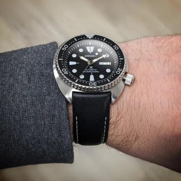 skt.l5 Lifestyle StrapsCo DASSARI Classic Leather Band for Seiko Turtle Strap