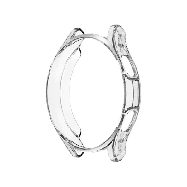 s.pc8 .22 Main Clear StrapsCo Metallic Protective Case for Samsung Galaxy Watch 4 TPU