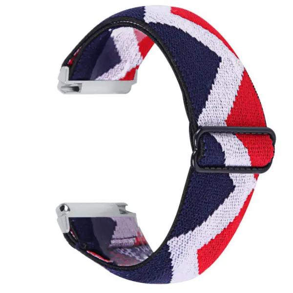 fb.ny26.g Back USA StrapsCo Funky Pattern Elastic Nylon Watch Band Strap for Fitbit Versa Versa 2