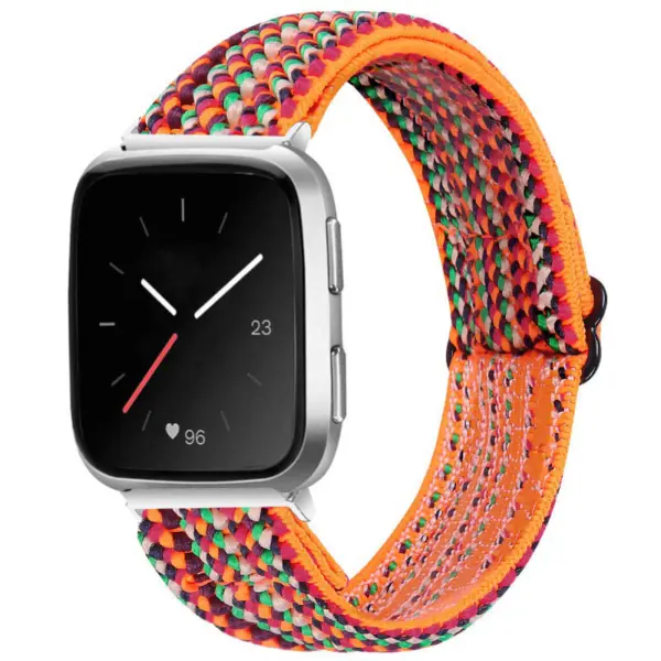 fb.ny26.y Main Boho StrapsCo Funky Pattern Elastic Nylon Watch Band Strap for Fitbit Versa Versa 2