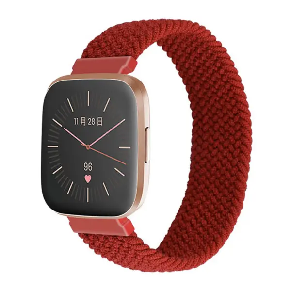 fb.ny24.6 Main Cassis StrapsCo Elastic Nylon Watch Band Strap for Fitbit Versa Versa 2