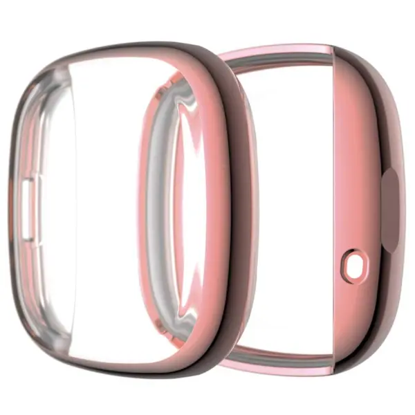 fb.pc13.13 Main Pink StrapsCo TPU Rubber Protective Case for Fitbit Versa 3 Sense
