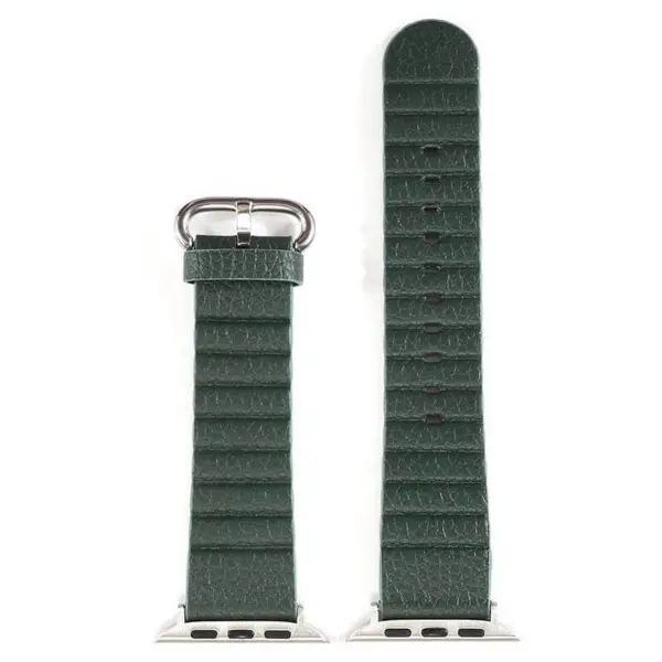 a.l13.11 Up Turquoise StrapsCo Genuine Leather Link Band Strap for Apple Watch 38mm 40mm 42mm 44mm