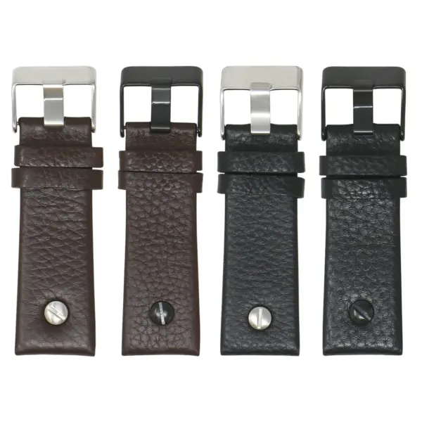 L.dz1 All Colors StrapsCo Textured Leather Watch Band Strap With Rivet For Diesel