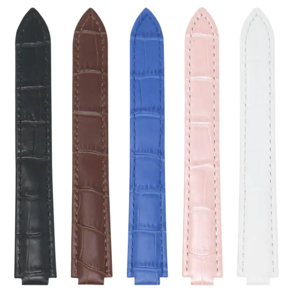 L.crt1 All Colors StrapsCo Croc Embossed Leather Watch Band Strap For Ballon Blue 14mm 16mm 18mm 20mm