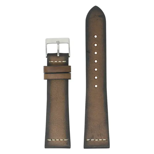 DASSARI Up Brown Kingwood III Premium Vintage Leather Watch Band Strap