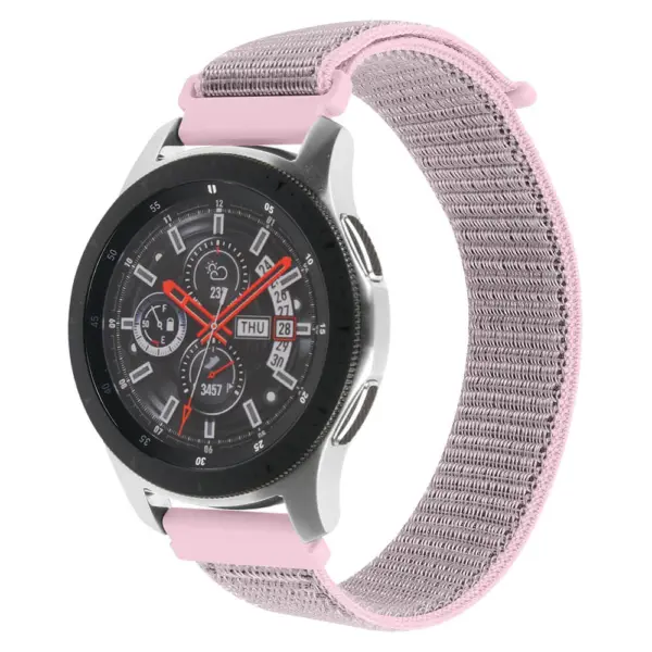 S.ny3.13 Main Pink StrapsCo Woven Nylon Watch Band Strap Compatible With Samsung Galaxy Watch (46mm), Gear S3 Classic, Gear S3 Frontier & Gear Live