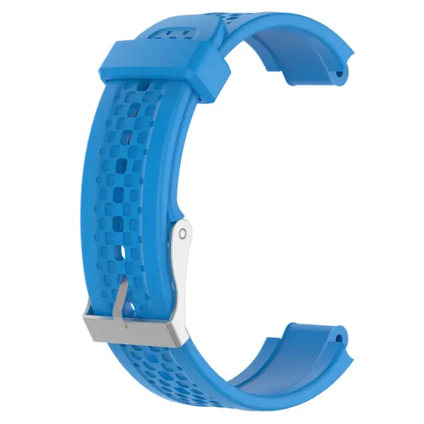 G.r35.5 Back Blue StrapsCo Silicone Rubber Watch Band Strap For Garmin Forerunner 25 (Small Version)