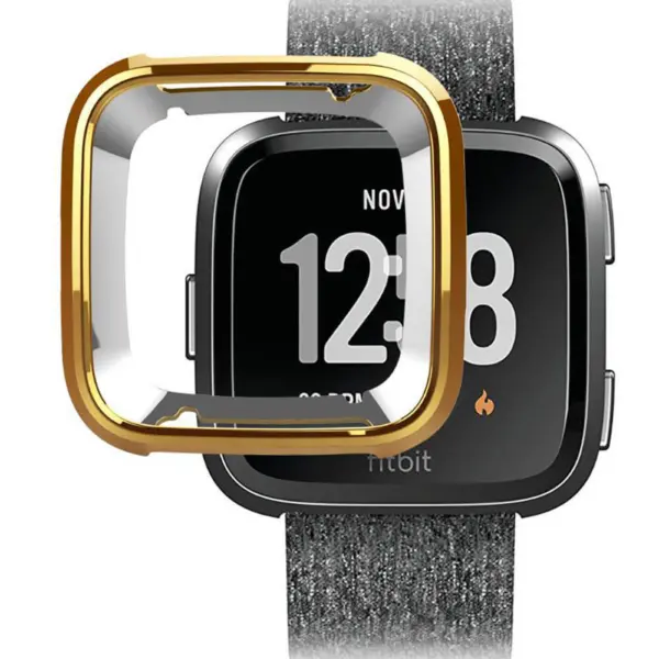 Fb.pc9.10 Up Gold StrapsCo TPU Protective Case For Fitbit Versa