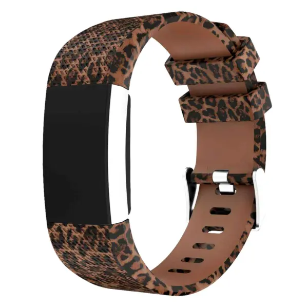 Fb.r30.2 Front Silicone Rubber Strap Fit Firbit Charge 2 Brown Camo