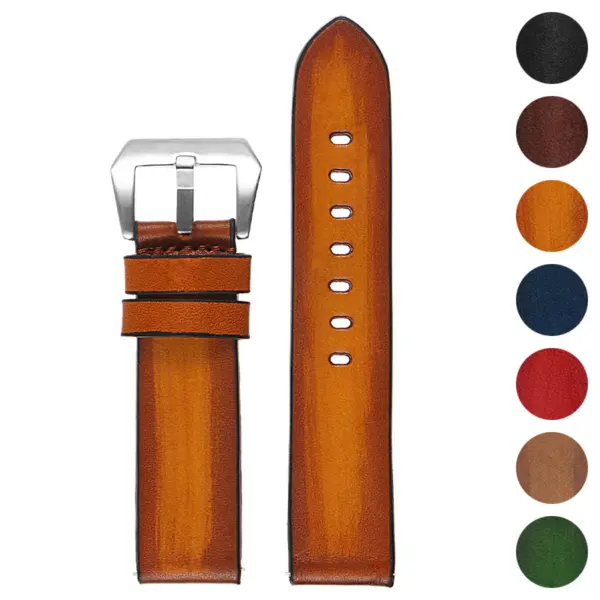 Ks1.3 Gallery Vintage Leather Distressed Strap W Buckle In Tan.jpg