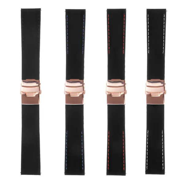 All Colors - Rubber Strap W Rose Gold Clasp