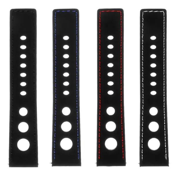 Pu11 All Color Silicone Rally Strap In Black
