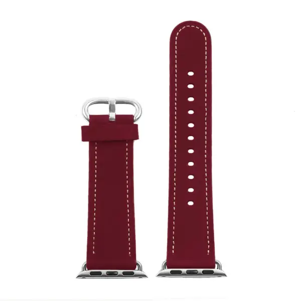 a.l2.6 DASSARI Soft Finish Leather Strap in Red 3