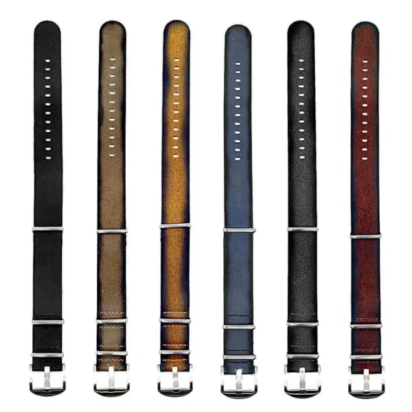All Color DASSARI Slater dn9 Slater Distressed Leather NATO Strap