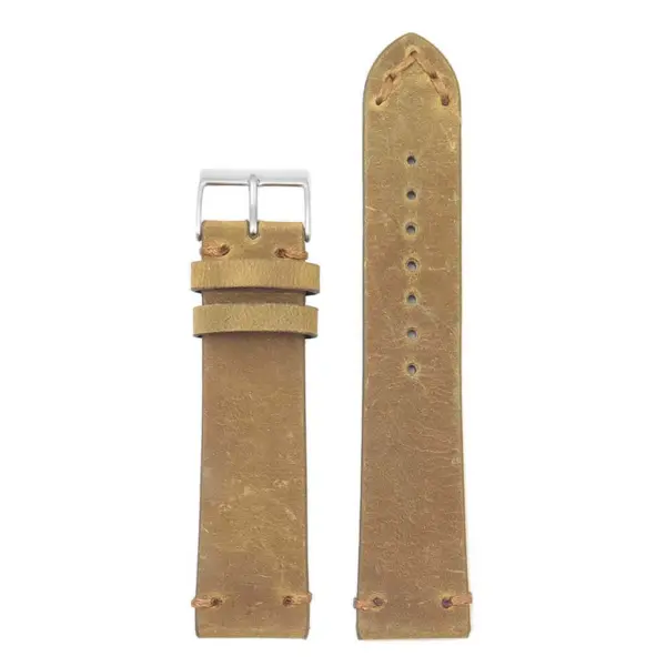 DASSARI Tribute Vintage Italian Leather Distressed Watch Strap