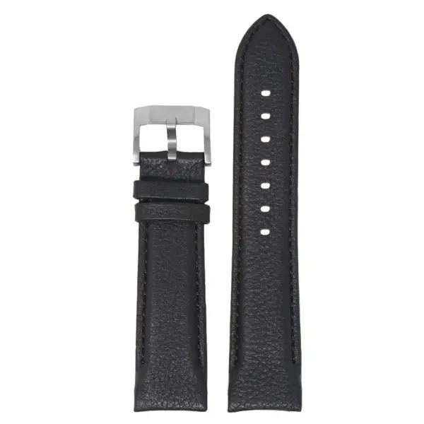 skt.l6.2 Up Chocolate Brown DASSARI Fitted Textured Leather Watch Band Strap For Seiko Turtle 22mm
