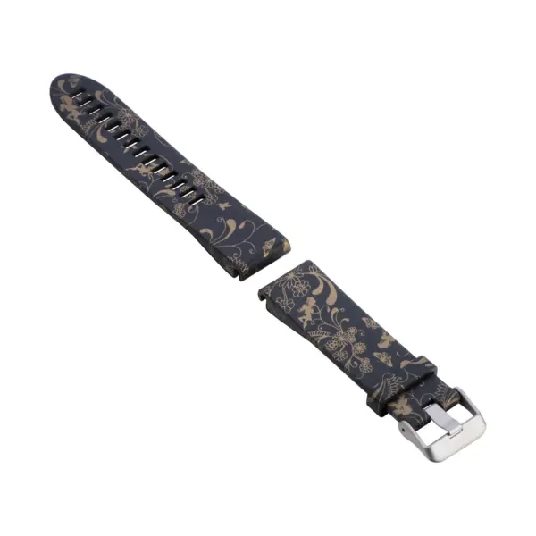 G.r40.c Alt Black & Gold Fairies StrapsCo QuickFit 20 Silicone Rubber Replacement Watch Band Strap For Garmin Fenix 5S