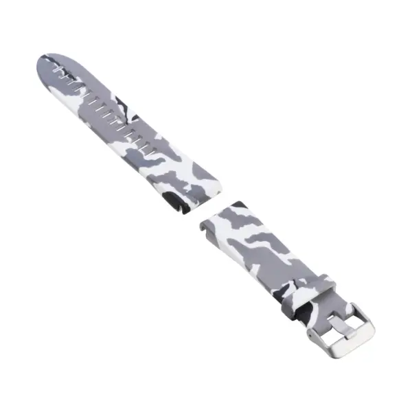 G.r40.f Alt Camo White StrapsCo QuickFit 20 Silicone Rubber Replacement Watch Band Strap For Garmin Fenix 5S