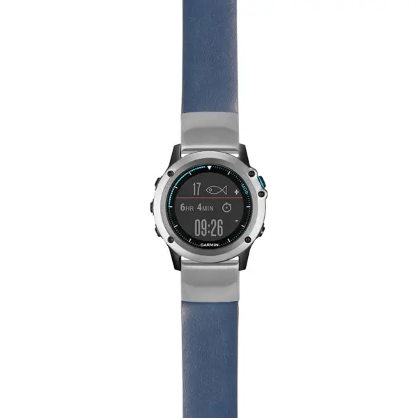g.qtx3.st24 Main Blue StrapsCo Heavy Duty Leather Watch Band Strap 22mm