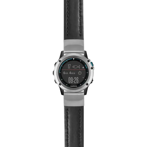 g.qtx3.st23 Main Black StrapsCo Heavy Duty Mens Leather Watch Band Strap 22mm