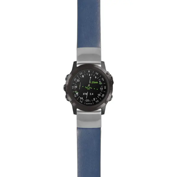 g.d2dpx.st24 Main Blue StrapsCo Heavy Duty Leather Watch Band Strap 20mm