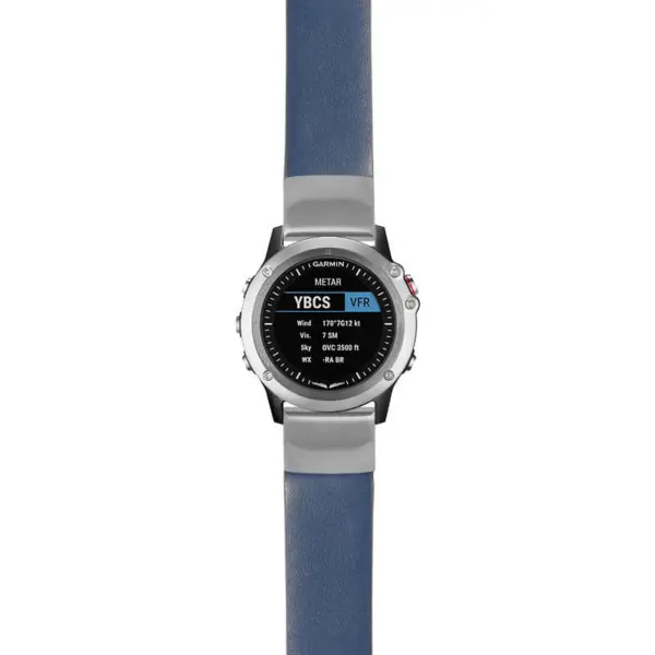 g.d2bv.st24 Main Blue StrapsCo Heavy Duty Leather Watch Band Strap 20mm