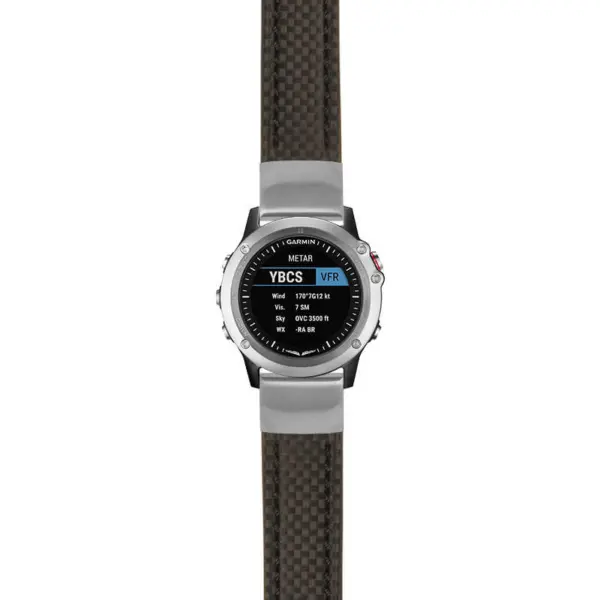 g.d2bv.st25 Main Black StrapsCo Heavy Duty Carbon Fiber Watch Strap 20mm