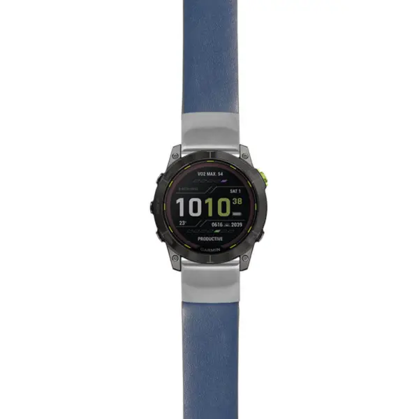 g.ed2.st24 Main Blue StrapsCo Heavy Duty Leather Watch Band Strap 20mm