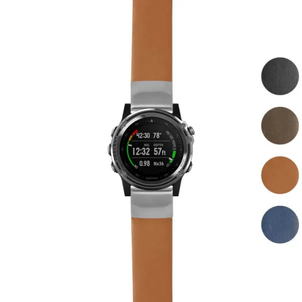 g.dmk1.st24 Gallery Tan StrapsCo Heavy Duty Leather Watch Band Strap 20mm