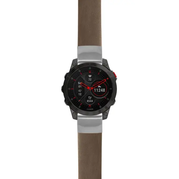 g.ep2.st24 Main Brown StrapsCo Heavy Duty Leather Watch Band Strap 20mm