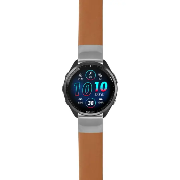 g.f965.st24 Main Tan StrapsCo Heavy Duty Leather Watch Band Strap 20mm