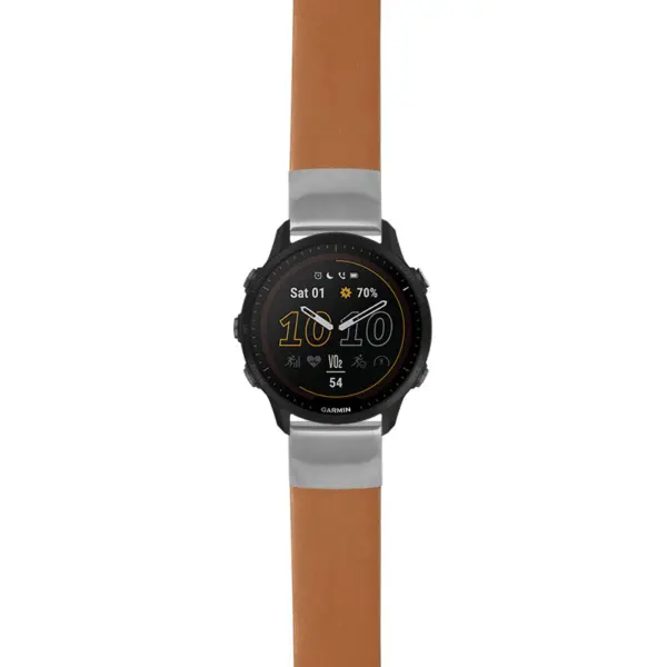 g.f955.st24 Main Tan StrapsCo Heavy Duty Leather Watch Band Strap 20mm
