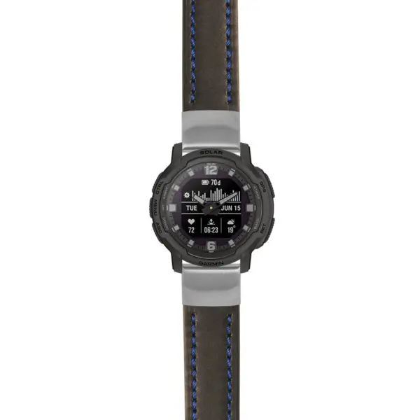 g.ix.st23 Main Black & Blue StrapsCo Heavy Duty Mens Leather Watch Band Strap 20mm