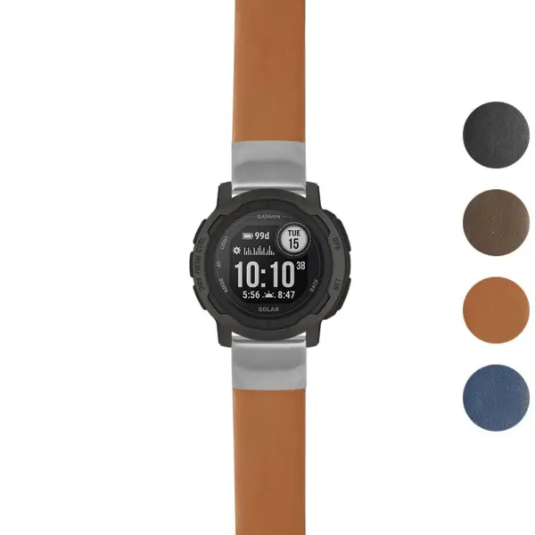g.i2.st24 Gallery Tan StrapsCo Heavy Duty Leather Watch Band Strap 20mm