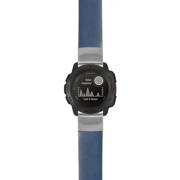 g.i.st24 Main Blue StrapsCo Heavy Duty Leather Watch Band Strap 20mm