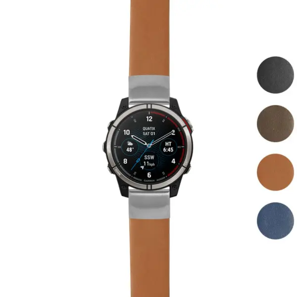 g.qtx7.st24 Gallery Tan StrapsCo Heavy Duty Leather Watch Band Strap 20mm