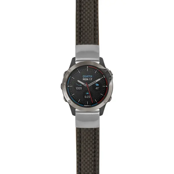 g.qtx6.st25 Main Black StrapsCo Heavy Duty Carbon Fiber Watch Strap 20mm