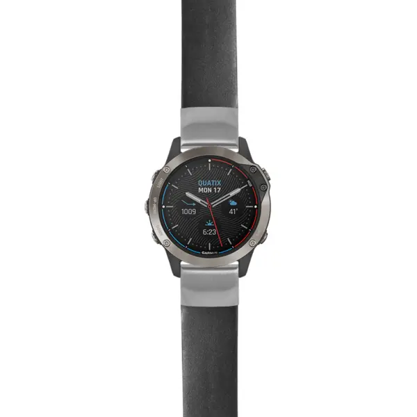 g.qtx6.st24 Main Black StrapsCo Heavy Duty Leather Watch Band Strap 20mm